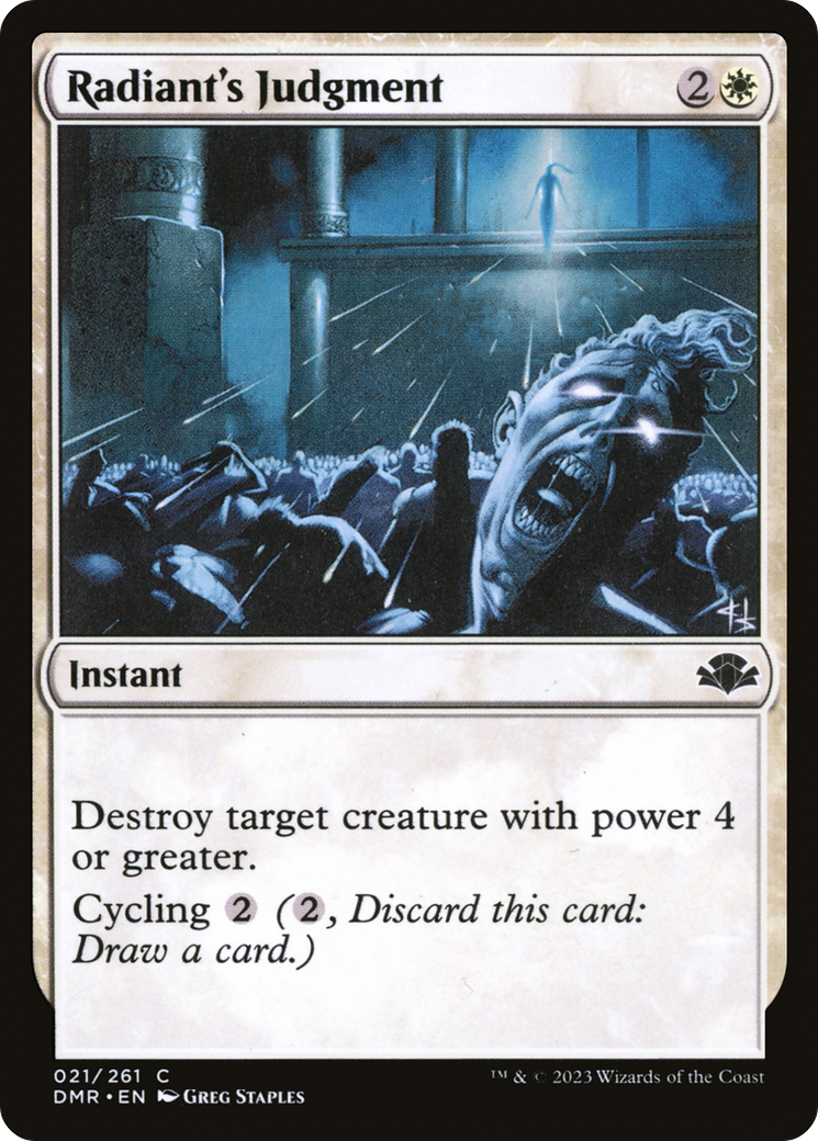 Radiant's Judgment [Dominaria Remastered] | Card Merchant Takapuna