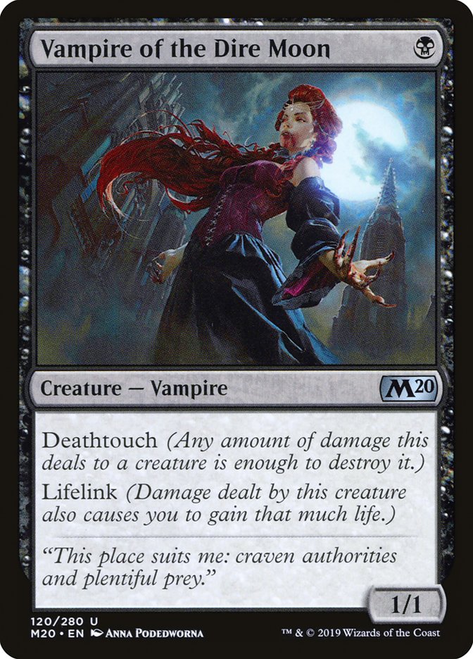 Vampire of the Dire Moon [Core Set 2020] | Card Merchant Takapuna