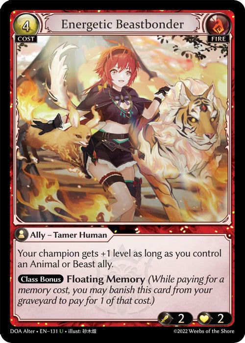 Energetic Beastbonder (131) [Dawn of Ashes: Alter Edition] | Card Merchant Takapuna