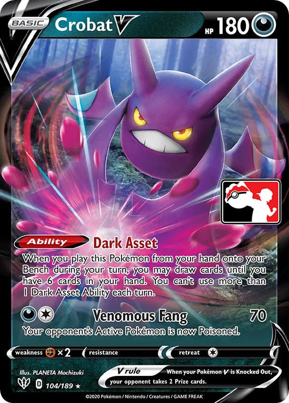 Crobat V (104/189) [Prize Pack Series One] | Card Merchant Takapuna