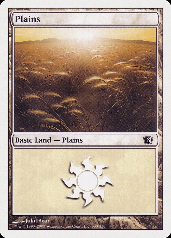 Plains (333) [Eighth Edition] | Card Merchant Takapuna