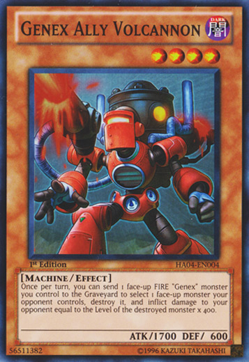 Genex Ally Volcannon [HA04-EN004] Super Rare | Card Merchant Takapuna
