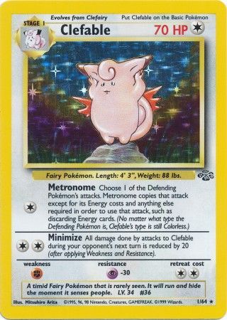 Clefable (1/64) [Jungle Unlimited] | Card Merchant Takapuna