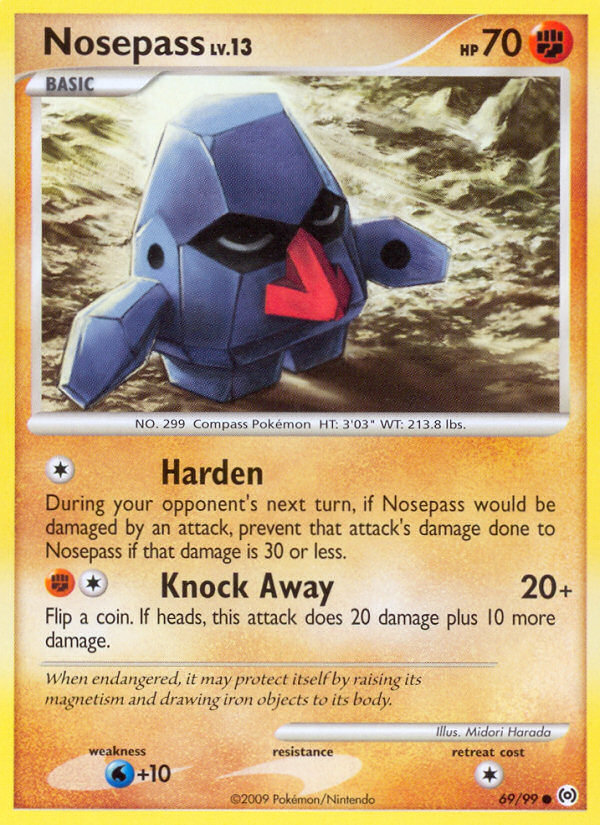 Nosepass (69/99) [Platinum: Arceus] | Card Merchant Takapuna