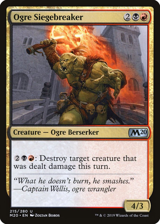Ogre Siegebreaker [Core Set 2020] | Card Merchant Takapuna