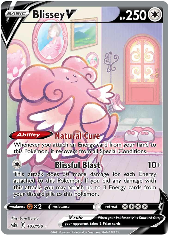 Blissey V (183/198) [Sword & Shield: Chilling Reign] | Card Merchant Takapuna