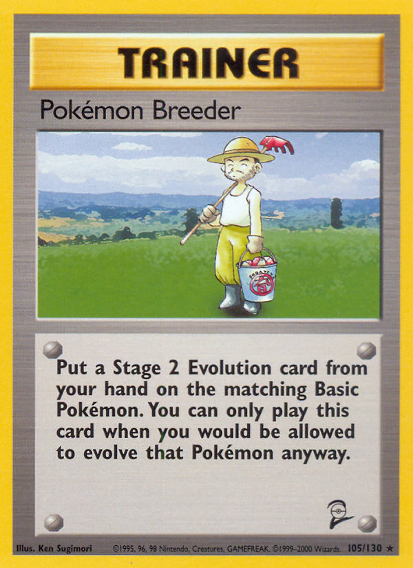 Pokemon Breeder (105/130) [Base Set 2] | Card Merchant Takapuna
