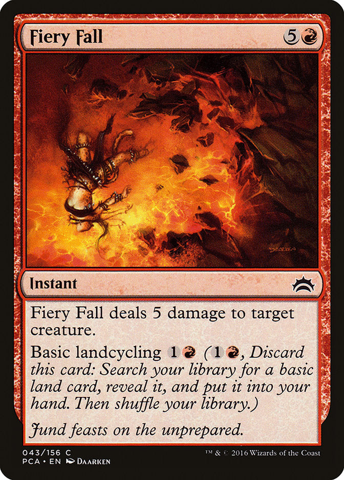 Fiery Fall [Planechase Anthology] | Card Merchant Takapuna