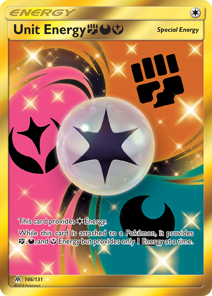 Unit Energy (146/131) (Fighting, Darkness, Fairy) [Sun & Moon: Forbidden Light] | Card Merchant Takapuna
