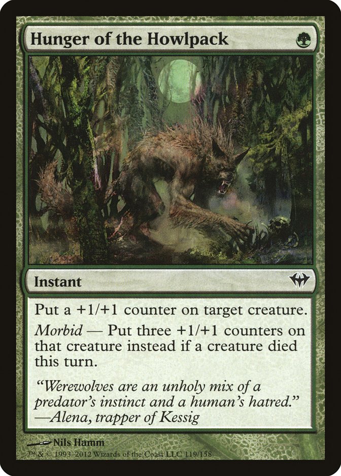 Hunger of the Howlpack [Dark Ascension] | Card Merchant Takapuna