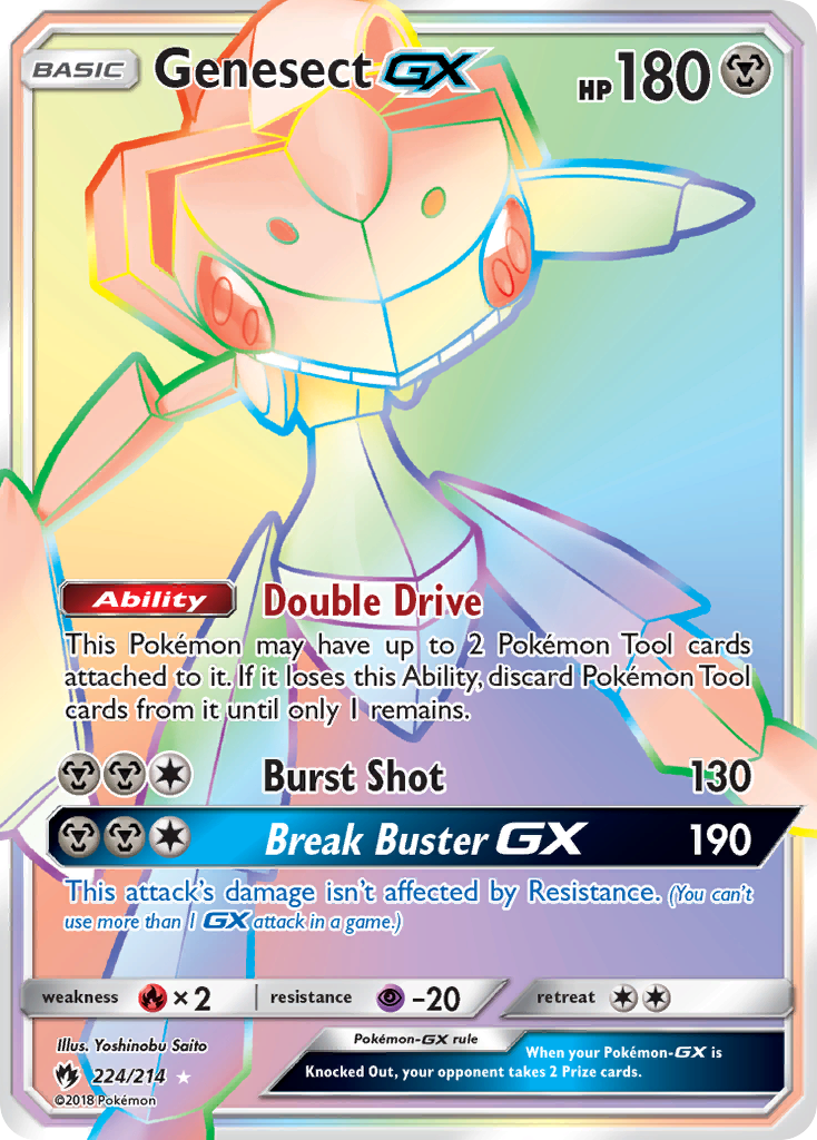 Genesect GX (224/214) [Sun & Moon: Lost Thunder] | Card Merchant Takapuna