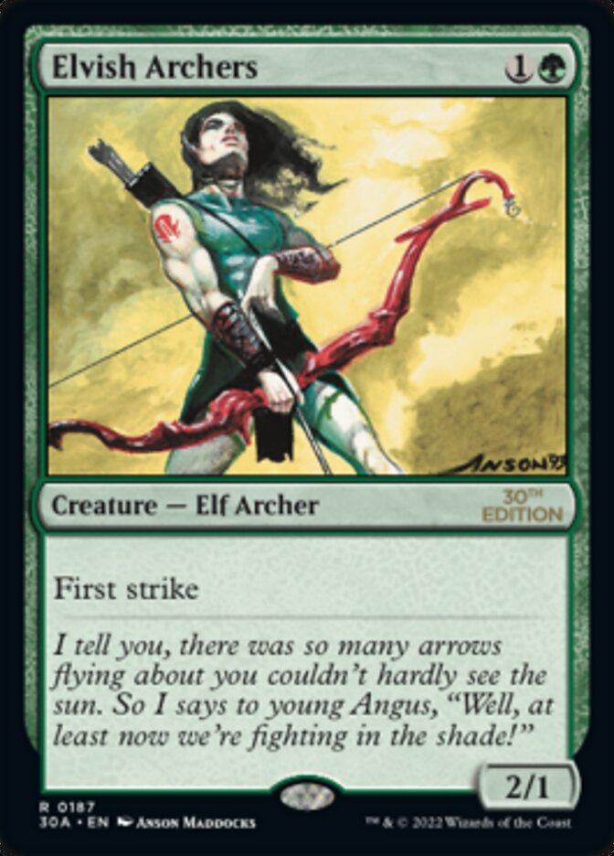 Elvish Archers [30th Anniversary Edition] | Card Merchant Takapuna