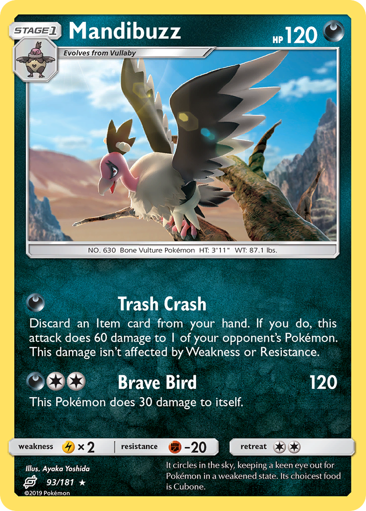 Mandibuzz (93/181) [Sun & Moon: Team Up] | Card Merchant Takapuna