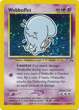 Wobbuffet (16/75) [Neo Discovery Unlimited] | Card Merchant Takapuna