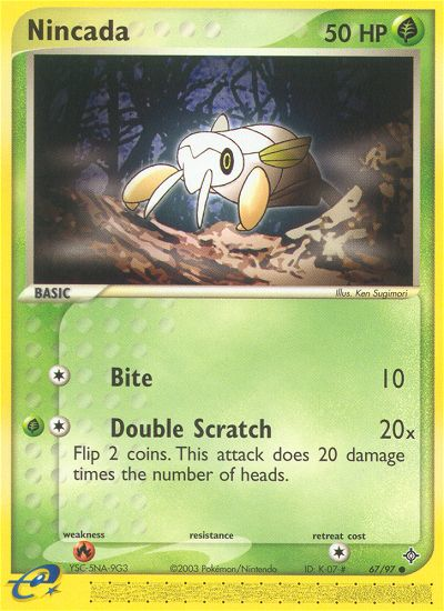 Nincada (67/97) [EX: Dragon] | Card Merchant Takapuna