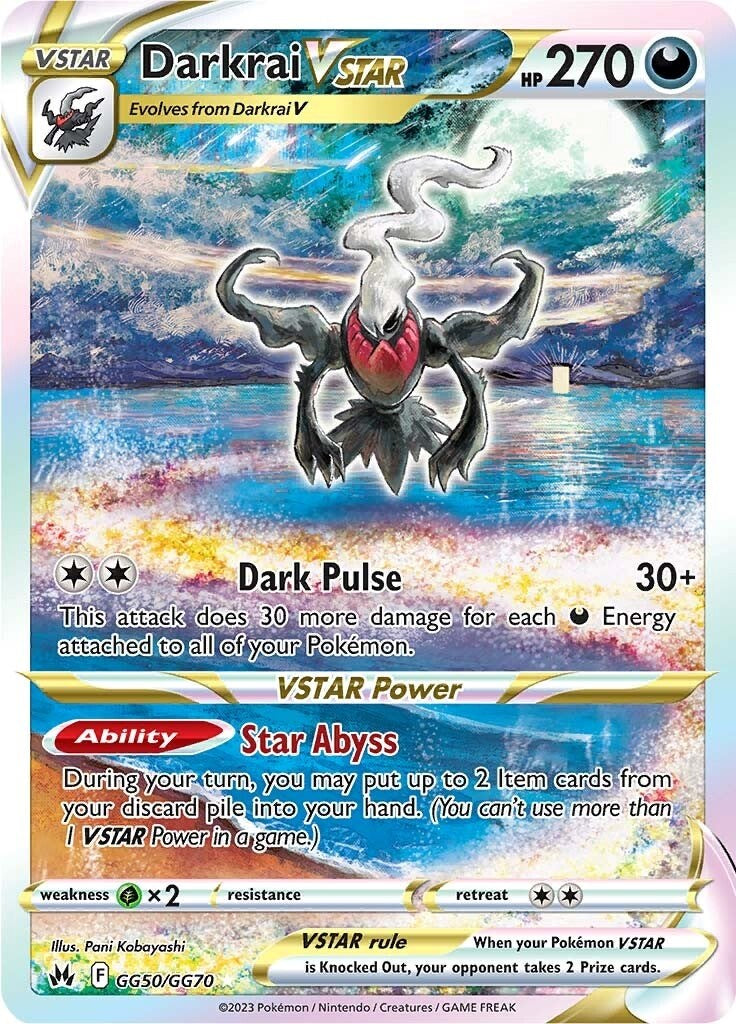 Darkrai VSTAR (GG50/GG70) [Sword & Shield: Crown Zenith] | Card Merchant Takapuna