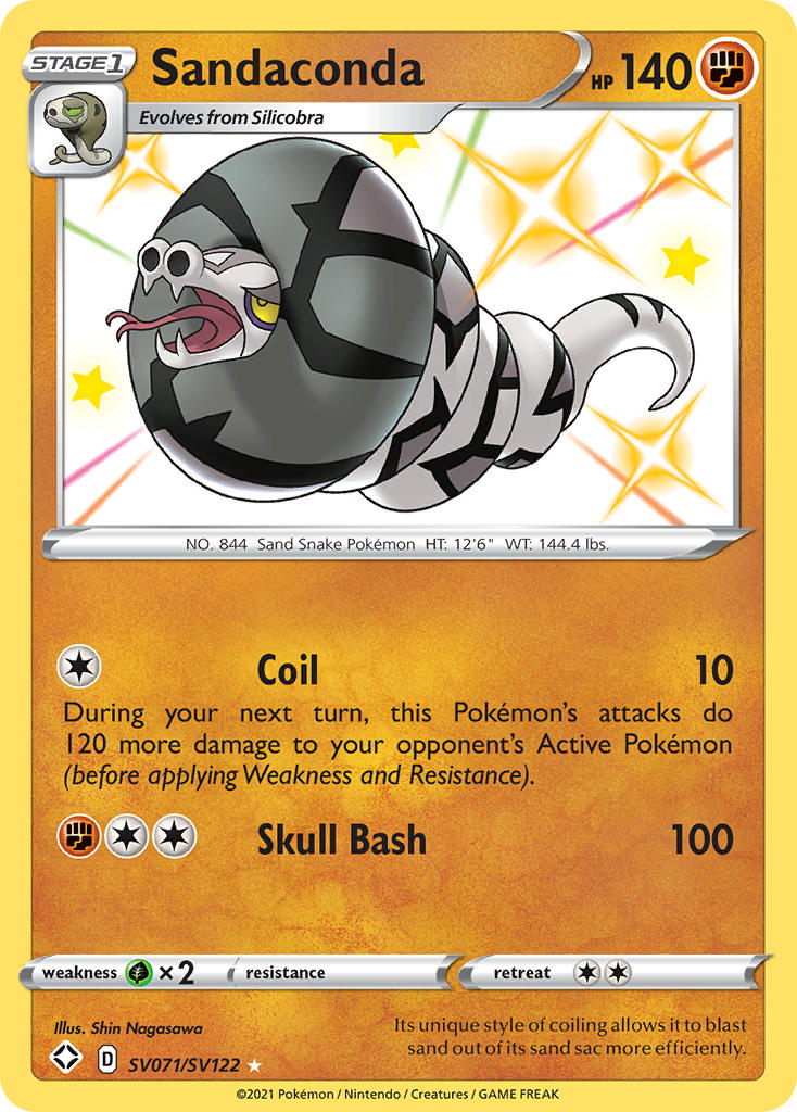 Sandaconda (SV071/SV122) [Sword & Shield: Shining Fates] | Card Merchant Takapuna