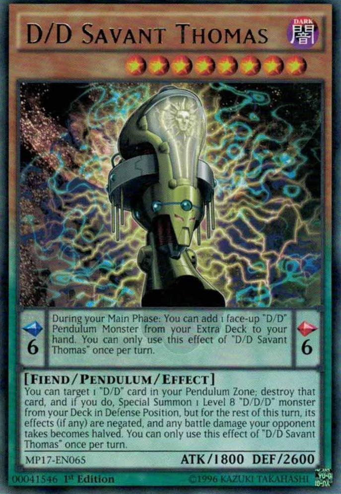 D/D Savant Thomas [MP17-EN065] Rare | Card Merchant Takapuna
