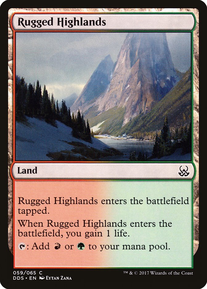 Rugged Highlands [Duel Decks: Mind vs. Might] | Card Merchant Takapuna