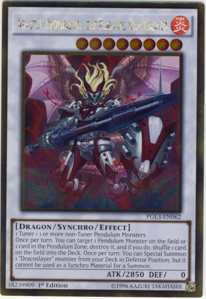 Ignister Prominence, the Blasting Dracoslayer [PGL3-EN062] Gold Rare | Card Merchant Takapuna