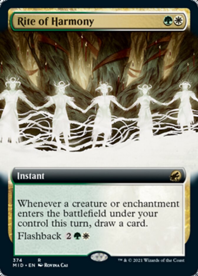 Rite of Harmony (Extended Art) [Innistrad: Midnight Hunt] | Card Merchant Takapuna