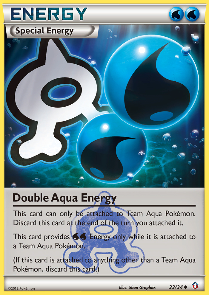 Double Aqua Energy (33/34) [XY: Double Crisis] | Card Merchant Takapuna