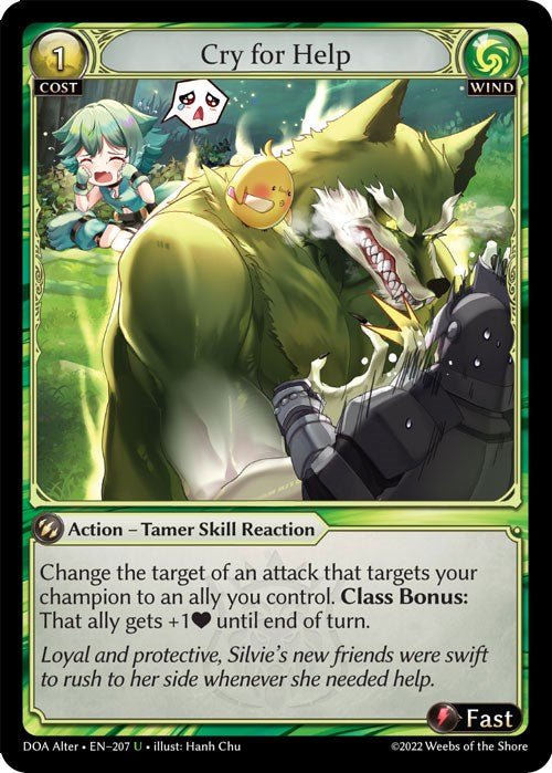 Cry for Help (207) [Dawn of Ashes: Alter Edition] | Card Merchant Takapuna