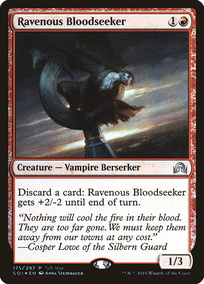 Ravenous Bloodseeker (Gift Box) [Shadows over Innistrad Promos] | Card Merchant Takapuna