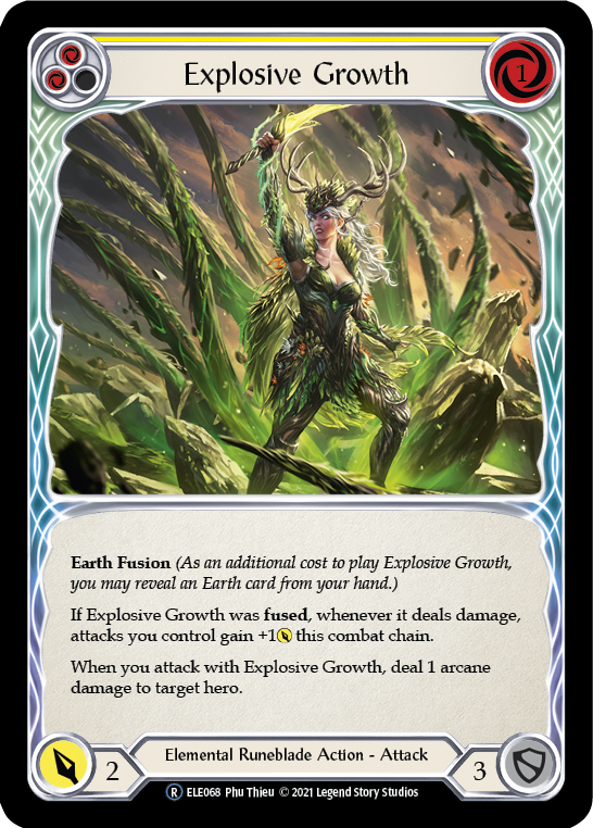 Explosive Growth (Yellow) [U-ELE068] (Tales of Aria Unlimited)  Unlimited Normal | Card Merchant Takapuna