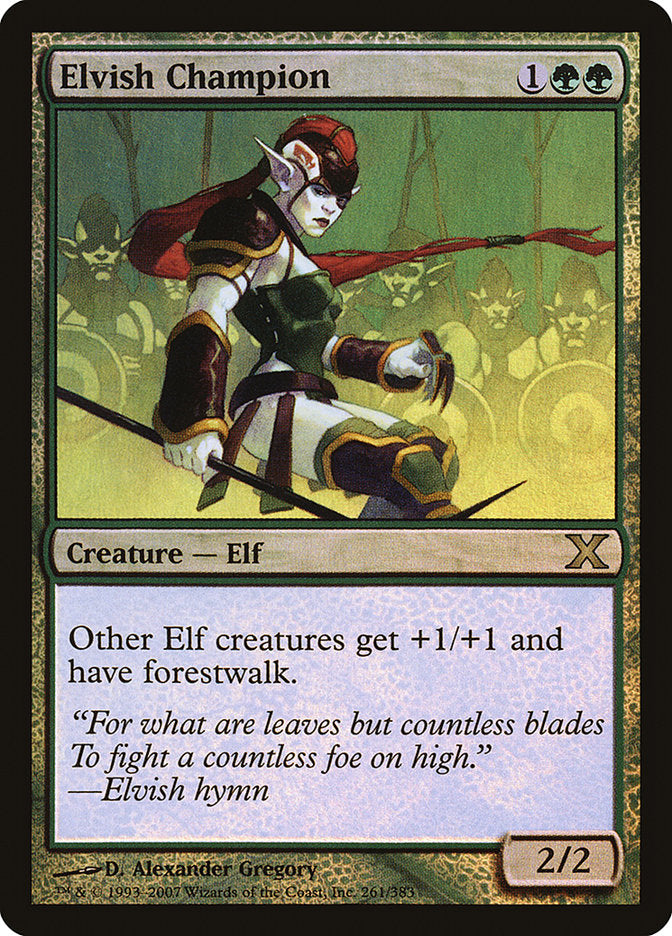 Elvish Champion (Premium Foil) [Tenth Edition] | Card Merchant Takapuna