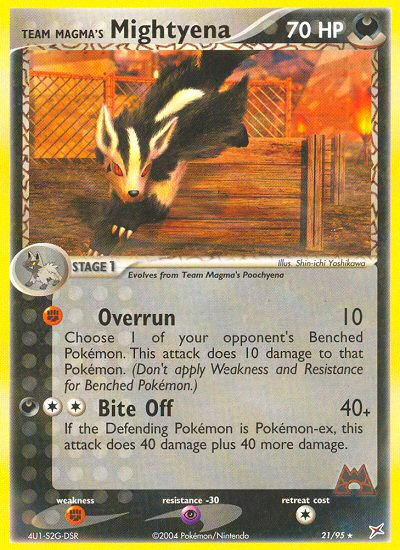 Team Magma's Mightyena (21/95) [EX: Team Magma vs Team Aqua] | Card Merchant Takapuna