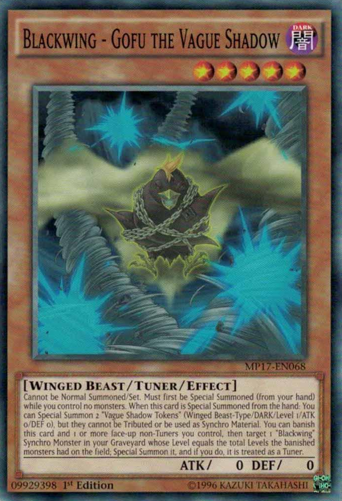 Blackwing - Gofu the Vague Shadow [MP17-EN068] Common | Card Merchant Takapuna