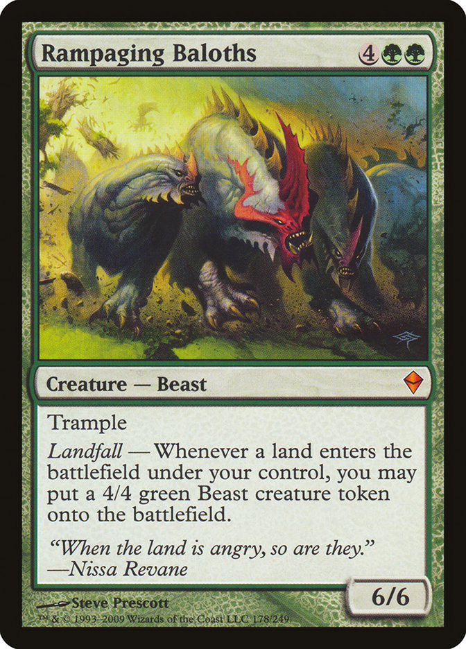 Rampaging Baloths [Zendikar] | Card Merchant Takapuna