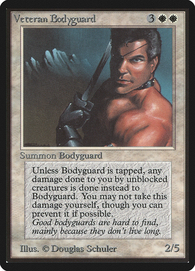 Veteran Bodyguard [Beta Edition] | Card Merchant Takapuna