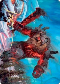 Quakebringer Art Card (Gold-Stamped Signature) [Kaldheim Art Series] | Card Merchant Takapuna