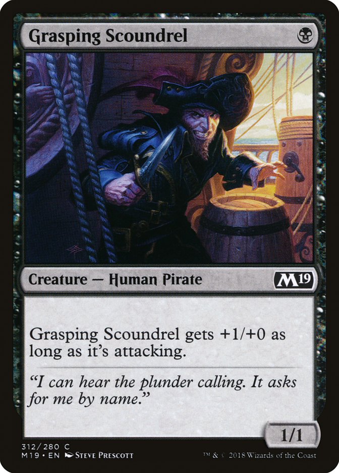 Grasping Scoundrel [Core Set 2019] | Card Merchant Takapuna