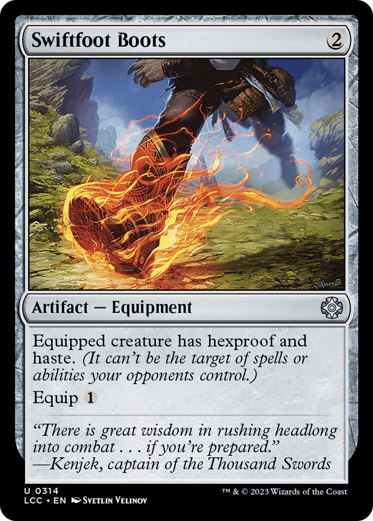 Swiftfoot Boots [The Lost Caverns of Ixalan Commander] | Card Merchant Takapuna