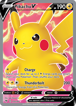 Pikachu V (170/185) [Sword & Shield: Vivid Voltage] | Card Merchant Takapuna