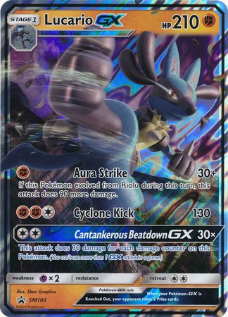 Lucario GX (SM100) (Jumbo Card) [Sun & Moon: Black Star Promos] | Card Merchant Takapuna