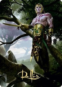Tyvar Kell Art Card (Gold-Stamped Signature) [Kaldheim Art Series] | Card Merchant Takapuna