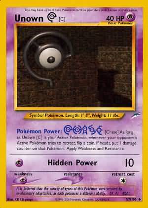 Unown [C] (57/105) [Neo Destiny Unlimited] | Card Merchant Takapuna
