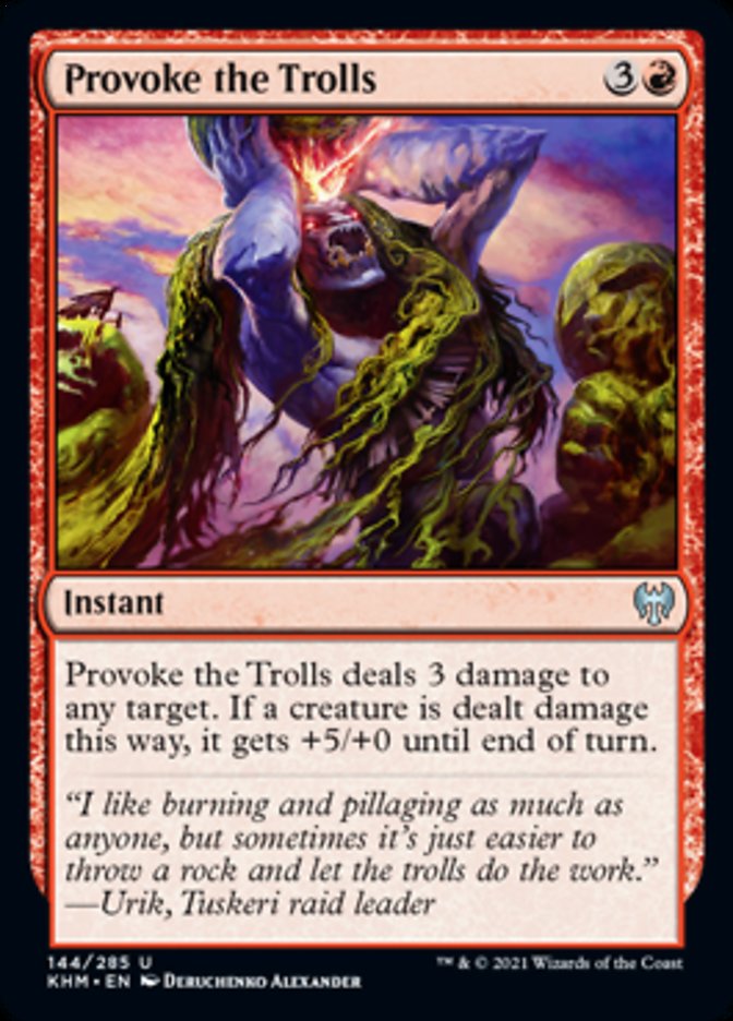 Provoke the Trolls [Kaldheim] | Card Merchant Takapuna