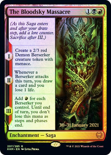 The Bloodsky Massacre [Kaldheim Prerelease Promos] | Card Merchant Takapuna