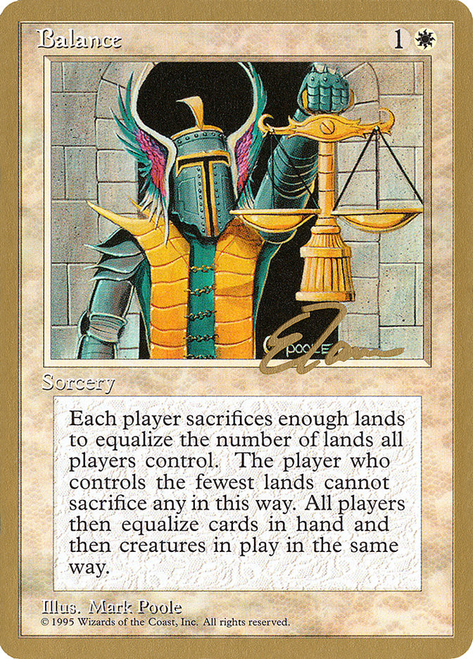 Balance (Eric Tam) [Pro Tour Collector Set] | Card Merchant Takapuna