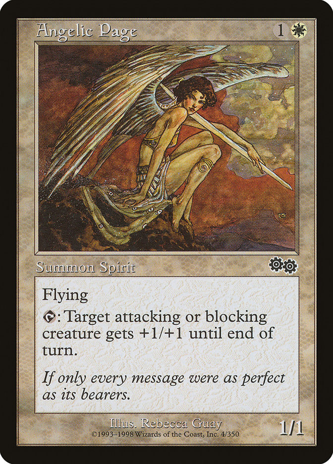 Angelic Page [Urza's Saga] | Card Merchant Takapuna