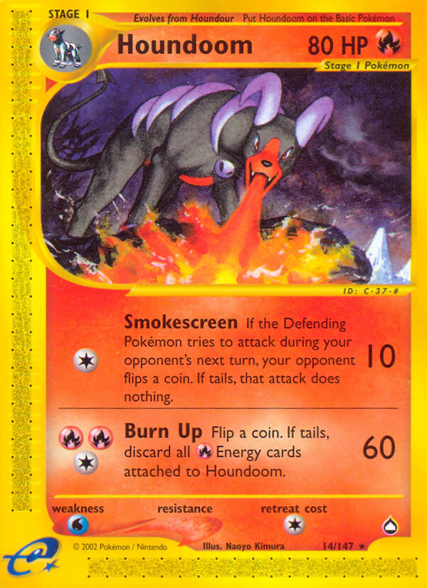 Houndoom (14/147) [Aquapolis] | Card Merchant Takapuna