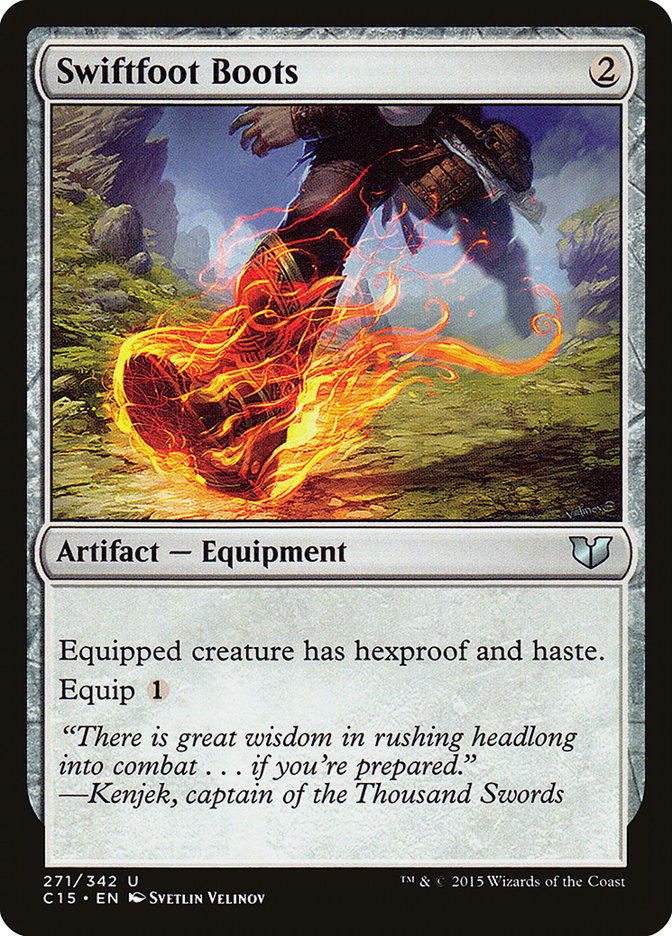Swiftfoot Boots [Commander 2015] | Card Merchant Takapuna