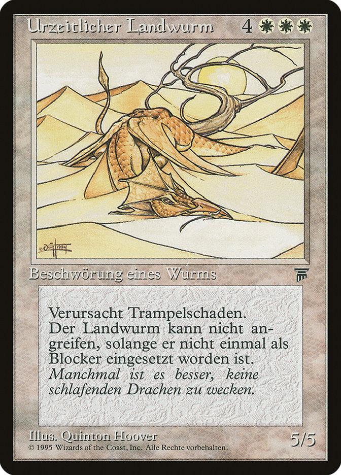 Elder Land Wurm (German) - "Urzeitlicher Landwurm" [Renaissance] | Card Merchant Takapuna