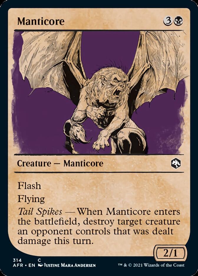 Manticore (Showcase) [Dungeons & Dragons: Adventures in the Forgotten Realms] | Card Merchant Takapuna