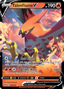 Talonflame V (029/185) [Sword & Shield: Vivid Voltage] | Card Merchant Takapuna